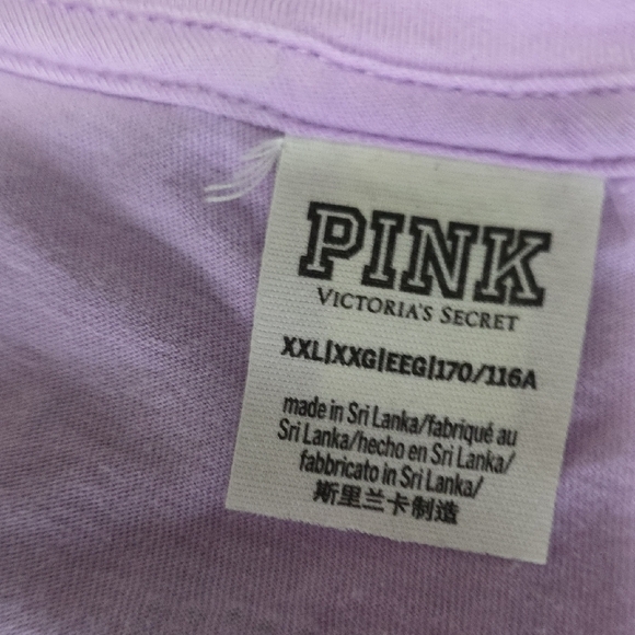 PINK Victoria's Secret Lilac Tee - Picture 3 of 4